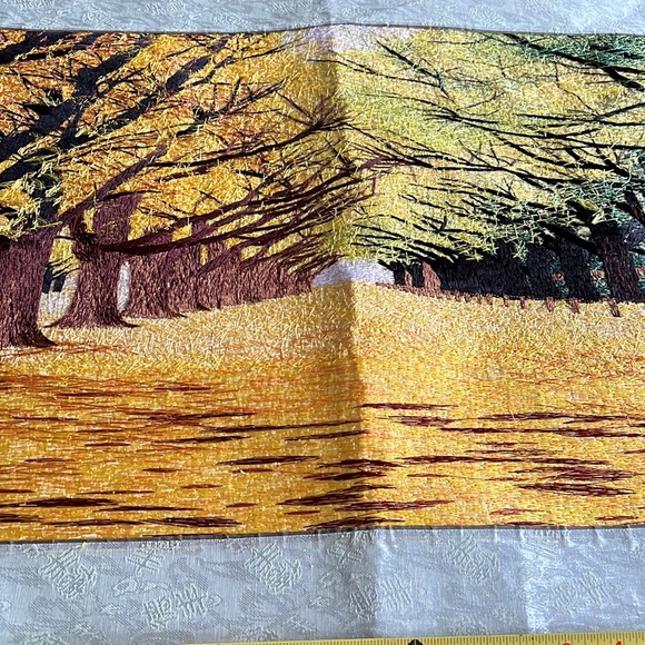 Chinese Silk Embroidery Size 47 Width and 22 Length with artist name - Picture 3 of 10